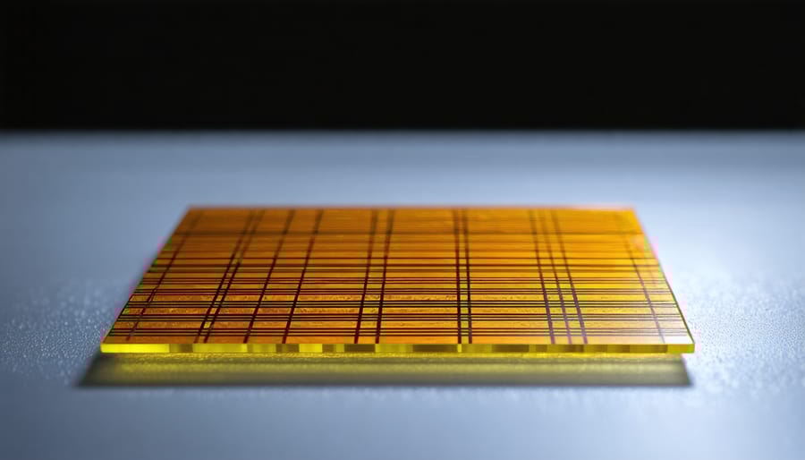 Advanced solar cell prototype being tested in laboratory conditions