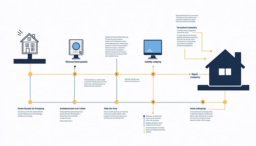 Diagram illustrating how smart meters communicate with utilities and home devices