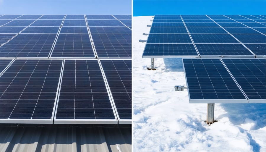 Comparison of solar panels performance in Illinois summer and winter weather conditions