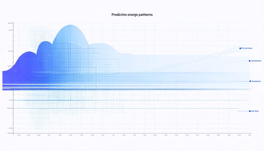 Data visualization of household energy consumption predictions based on weather patterns and AI analysis