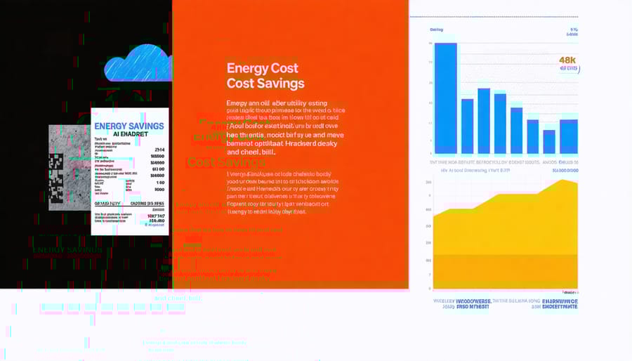 Visual representation of energy cost savings after implementing audit recommendations