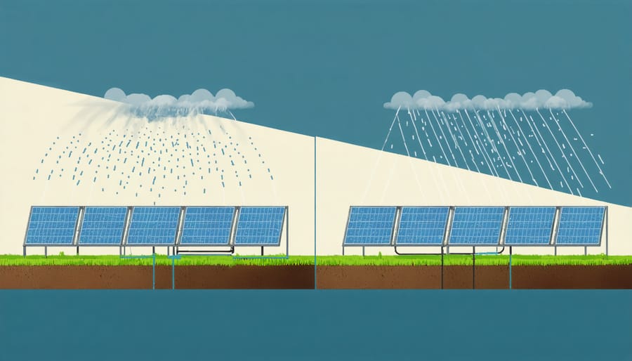 Comparative illustration of closed-loop and open-loop geothermal system configurations