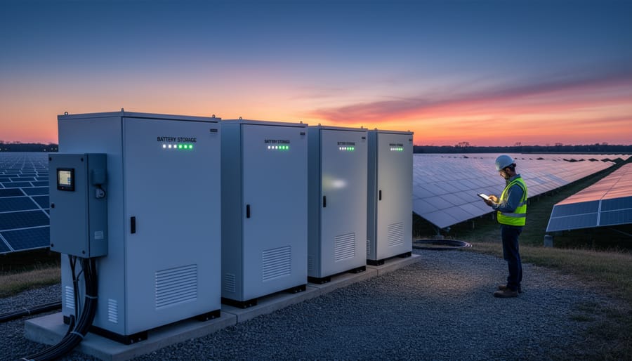 Commercial battery energy storage system in resilience hub facility