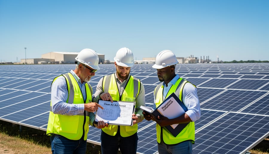 Professional handshake symbolizing partnership between solar provider and client